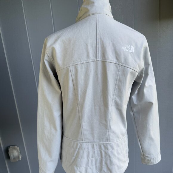 North Face Windwall Light Gray Soft Shell Jacket - Women's Sz. M - Picture 3 of 14